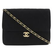 Pre-owned Cotton chanel-bags Chanel Vintage , Black , Dames