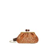 Zijden Pasticcino Schoudertas Max Mara Weekend , Brown , Dames