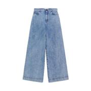 Retro-stijl wijde pijpen jeans Max Mara Weekend , Blue , Dames