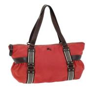 Pre-owned Nylon handbags Burberry Vintage , Red , Dames