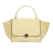 Pre-owned Leather handbags Celine Vintage , Beige , Dames