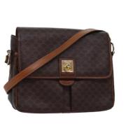 Pre-owned Canvas shoulder-bags Celine Vintage , Brown , Dames