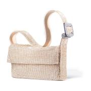 Kristal Mesh Schoudertas in Zand Benedetta Bruzziches , Beige , Dames