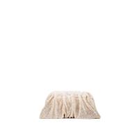 Kristal Mesh Sand Clutch Tas Benedetta Bruzziches , Beige , Dames