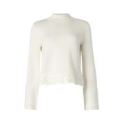 Stijlvolle Gebreide Top Twinset , White , Dames