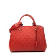 Pre-owned Leather louis-vuitton-bags Louis Vuitton Vintage , Red , Dam...