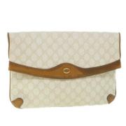 Pre-owned Canvas clutches Gucci Vintage , Beige , Dames