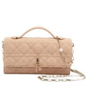 Pre-owned Fabric handbags Dior Vintage , Beige , Dames