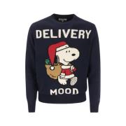 Snoopy Delivery Jumper MC2 Saint Barth , Blue , Heren