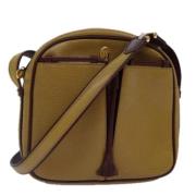 Pre-owned Leather shoulder-bags Cartier Vintage , Brown , Dames