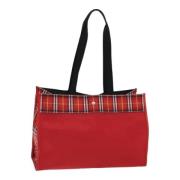 Pre-owned Nylon shoulder-bags Burberry Vintage , Red , Dames