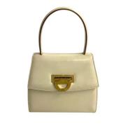 Pre-owned Leather handbags Celine Vintage , Beige , Dames