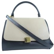 Pre-owned Leather celine-bags Celine Vintage , Blue , Dames