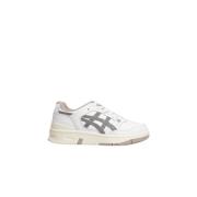 Witte leren sneakers - Ex89 Asics , White , Heren