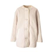 Stijlvolle Wollen Winterjas Isabel Marant , White , Dames