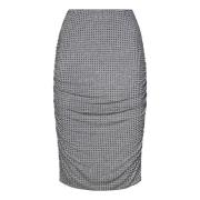 Grijze Strass Rok Aw24 Pinko , Gray , Dames