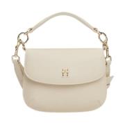 Stijlvolle Crossover Dames Tas Tommy Hilfiger , Beige , Dames