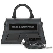 Tas vrouwen Ikon/K CB Leer Zwart Karl Lagerfeld , Black , Dames