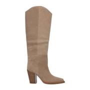 Wijde enkellaars met hak Alma EN Pena , Beige , Dames