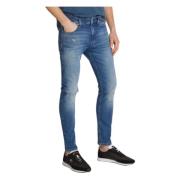 Vervaagde Denim Jeans met Distressed Details Tommy Hilfiger , Blue , H...