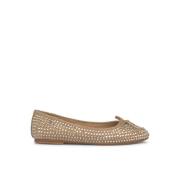 Platte glanzende ballerina Alma EN Pena , Brown , Dames