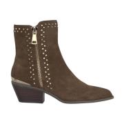 Studded enkellaarzen Alma EN Pena , Brown , Dames