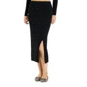 Midi rok gebreide strass Alma EN Pena , Black , Dames