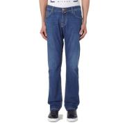 Klassieke vijf-pocket denim jeans Jacob Cohën , Blue , Heren