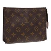 Pre-owned Canvas pouches Louis Vuitton Vintage , Brown , Dames