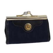 Pre-owned Canvas wallets Dior Vintage , Blue , Dames