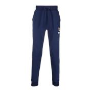 Teddy Bear Logo Broek Moschino , Blue , Heren