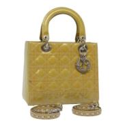 Pre-owned Fabric dior-bags Dior Vintage , Yellow , Dames