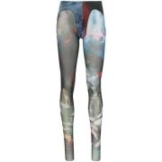 Grafische Print Mesh Design Broek Mugler , Multicolor , Dames