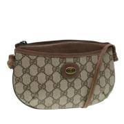 Pre-owned Canvas shoulder-bags Gucci Vintage , Beige , Dames