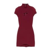 Rode Ster Cut-Out Jurk Mugler , Red , Dames