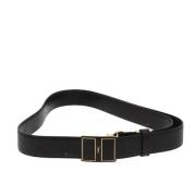 Pre-owned Leather belts Yves Saint Laurent Vintage , Black , Dames