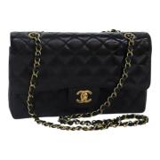 Pre-owned Leather chanel-bags Chanel Vintage , Black , Dames