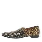 Pre-owned Leather flats Christian Louboutin Pre-owned , Black , Heren