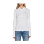 Klassieke Polo Shirt Collectie Polo Ralph Lauren , White , Dames