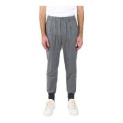 Super 100'S broek van zuivere wol Tagliatore , Gray , Heren