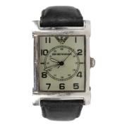 Pre-owned Metal watches Armani Pre-owned , Black , Dames