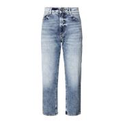 Blauwe Denim Jeans Gemaakt in Italië Icon Denim , Blue , Dames