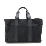 Pre-owned Canvas handbags Hermès Vintage , Black , Dames