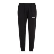 Zwarte katoenen sportieve joggers met logo Represent , Black , Heren