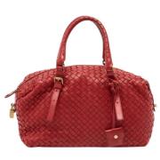 Pre-owned Leather handbags Bottega Veneta Vintage , Red , Dames