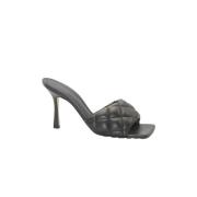 Pre-owned Leather heels Bottega Veneta Vintage , Black , Dames