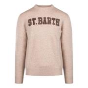 Beige Sweaters voor een stijlvolle look Saint Barth , Beige , Heren