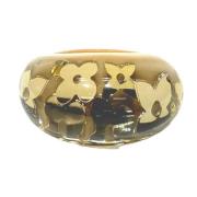 Pre-owned Metal rings Louis Vuitton Vintage , Beige , Dames