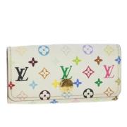 Pre-owned Canvas key-holders Louis Vuitton Vintage , White , Dames