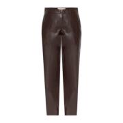 Broek gemaakt van gecombineerde materialen Marni , Brown , Dames